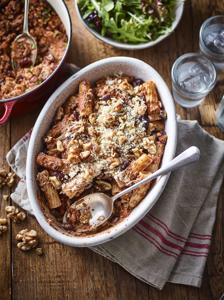 Chilli California Walnut Pasta Bake - California Walnuts