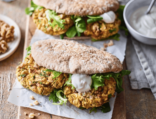 Squash Walnut Chickpea Burgers